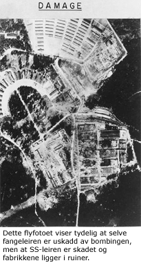Kart over flyangrepet i Buchenwald